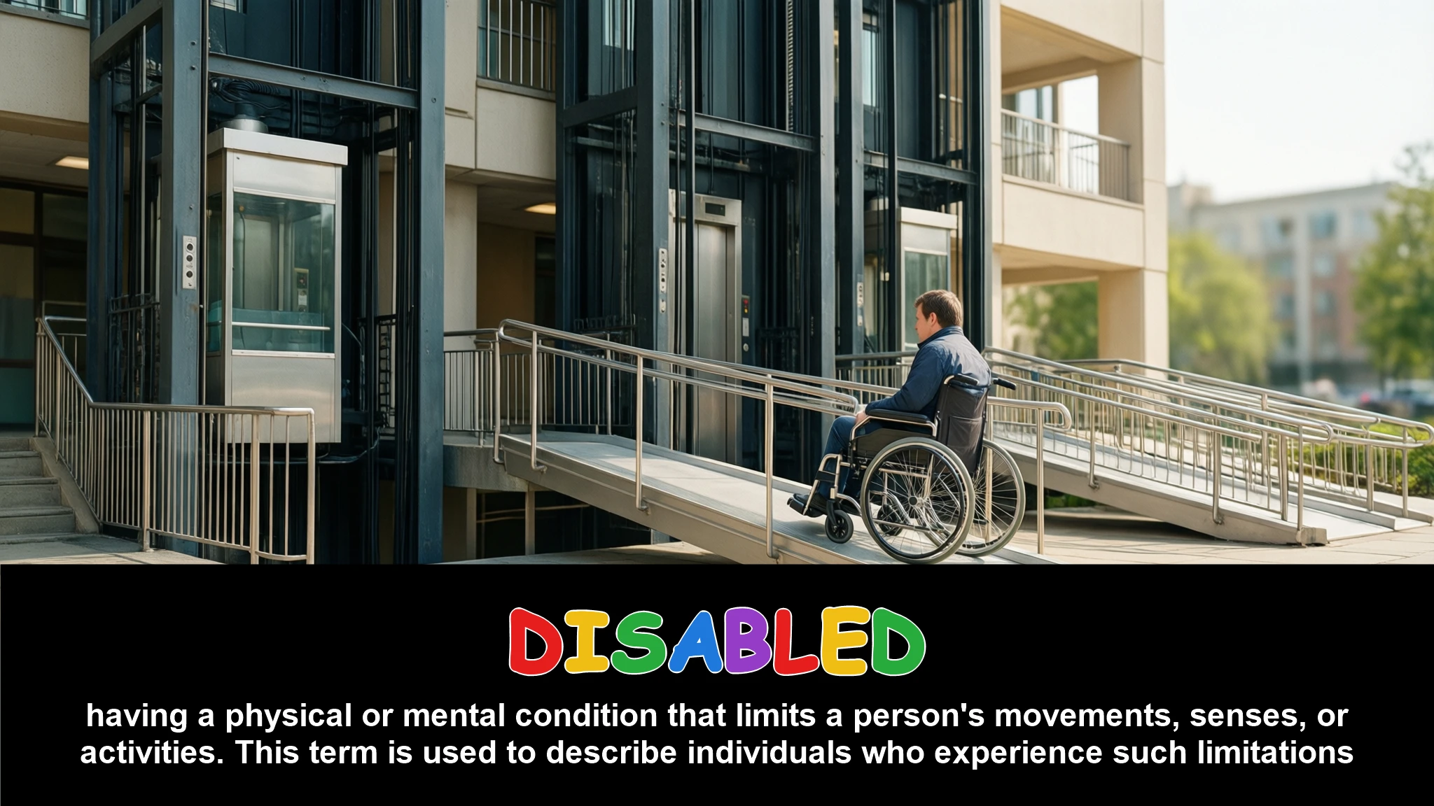 English Illustration for disabled